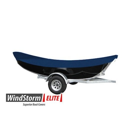Eevelle Boat Cover DRIft BOAT, Outboard Fits 14ft L up to 84in W Navy SFDFT1484B-NVY
